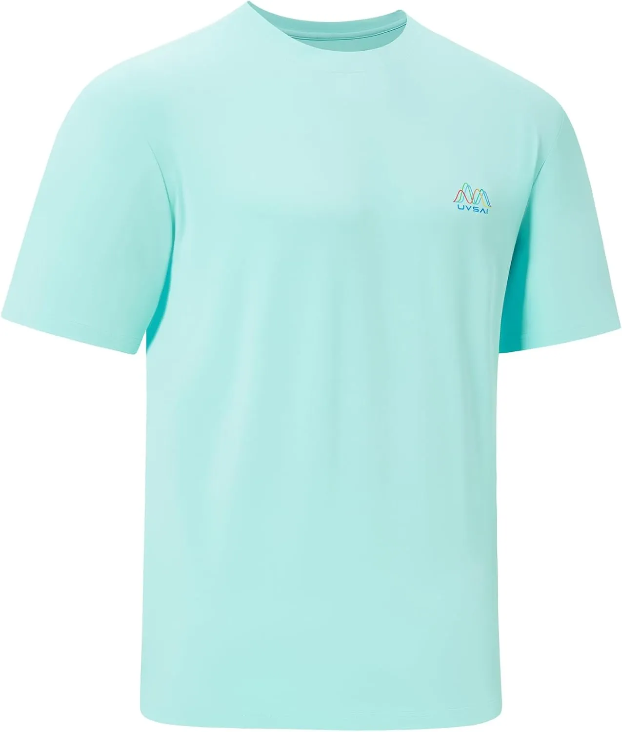 Men’s UPF 50  Short Sleeve Shirt Permanent UV Sun Protection Performance Hiking Fishing T-Shirts