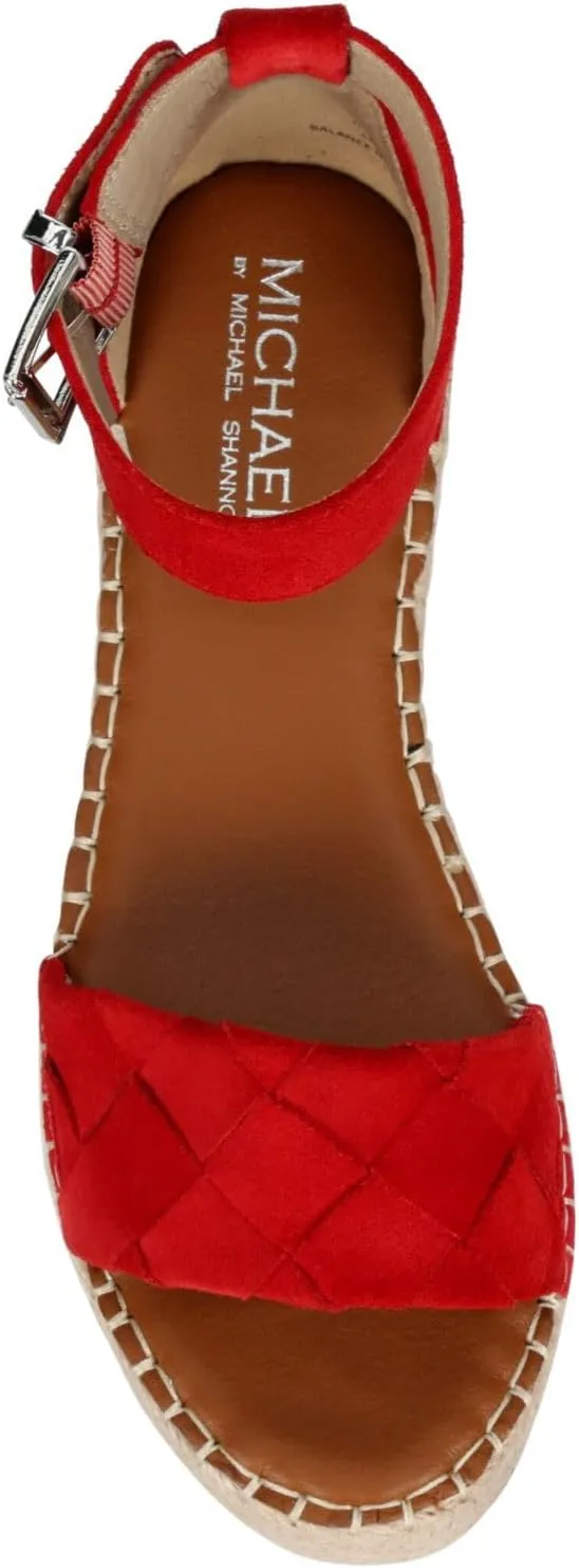 Michael By Michael Shannon Bridgette - Women's Open Toe Espadrille Platform Wedge Sandals