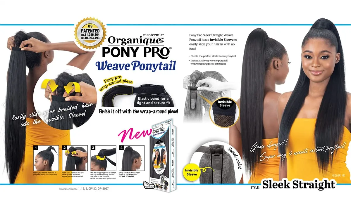 Milky Way Weave Organique Pony Pro Ponytail Sleek Straight (OP430)