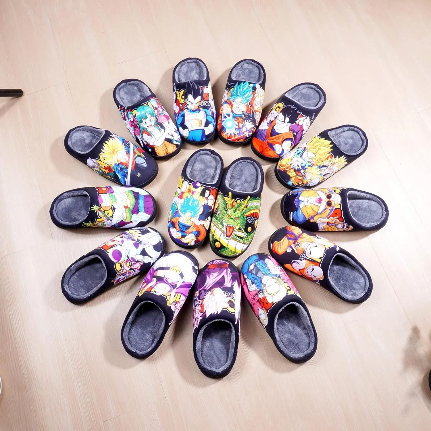 MOTOFUTURE Mens Womens Soft Warm House Non-slip Foam Slippers, Cosplay Japanese Anime House Slippers, Gifts for Adult Kids
