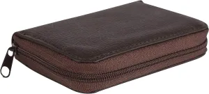 My Charity Boxes Leather looking Wallet with Metal Coin Sorter Trusty Coin Pouch Pocket Purse Or Car For Quick Change(brown)