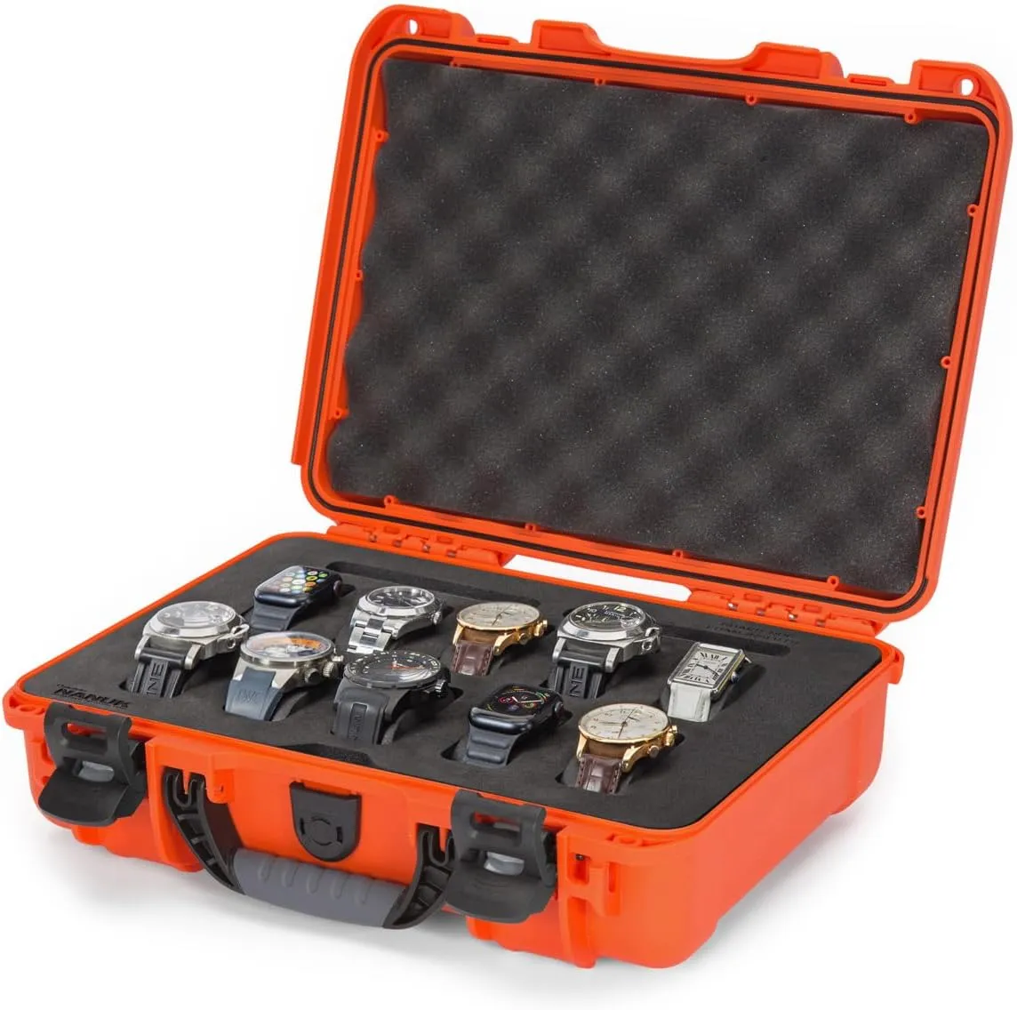 NANUK 910 Waterproof Watch Case with Foam Insert, Orange