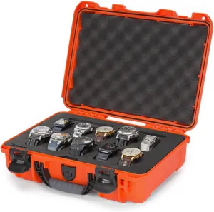 NANUK 910 Waterproof Watch Case with Foam Insert, Orange