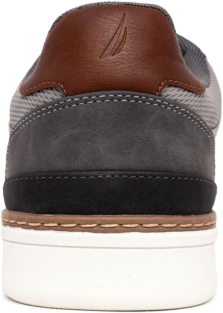 Nautica Men's Classic Lace-Up Low Top Fashion Sneaker Loafer - Stylish and Comfortable Casual Shoe