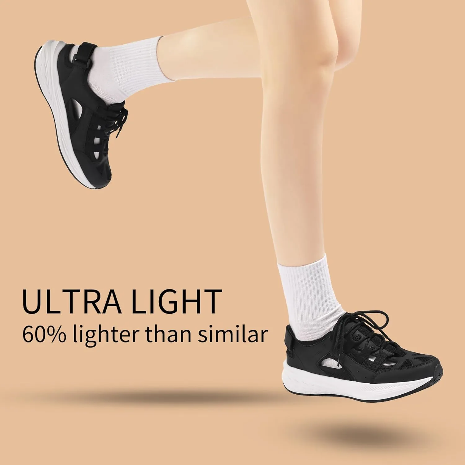 NEOTO Womens Athletic Sandal Walking Shoes Breathable Lightweight Adjustable Sport Comfortable