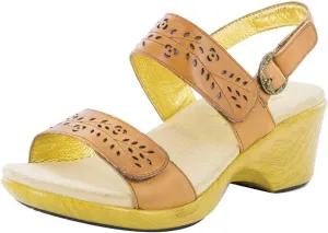 New Alegria Women's Romi Dress Sandal Cognac Burnish 42
