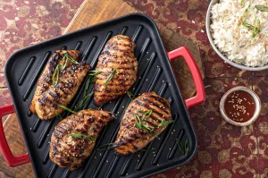 New York Steak & Seafood Teriyaki Chicken Cutlets – Frozen Boneless Skinless Chicken Breast Fillets Marinaded in Sweet & Savory Teriyaki Glaze - 8 × 4 oz Individually Wrapped Portions Ready to Cook in Air Fryer | Oven | Grill (8 Cutlets)