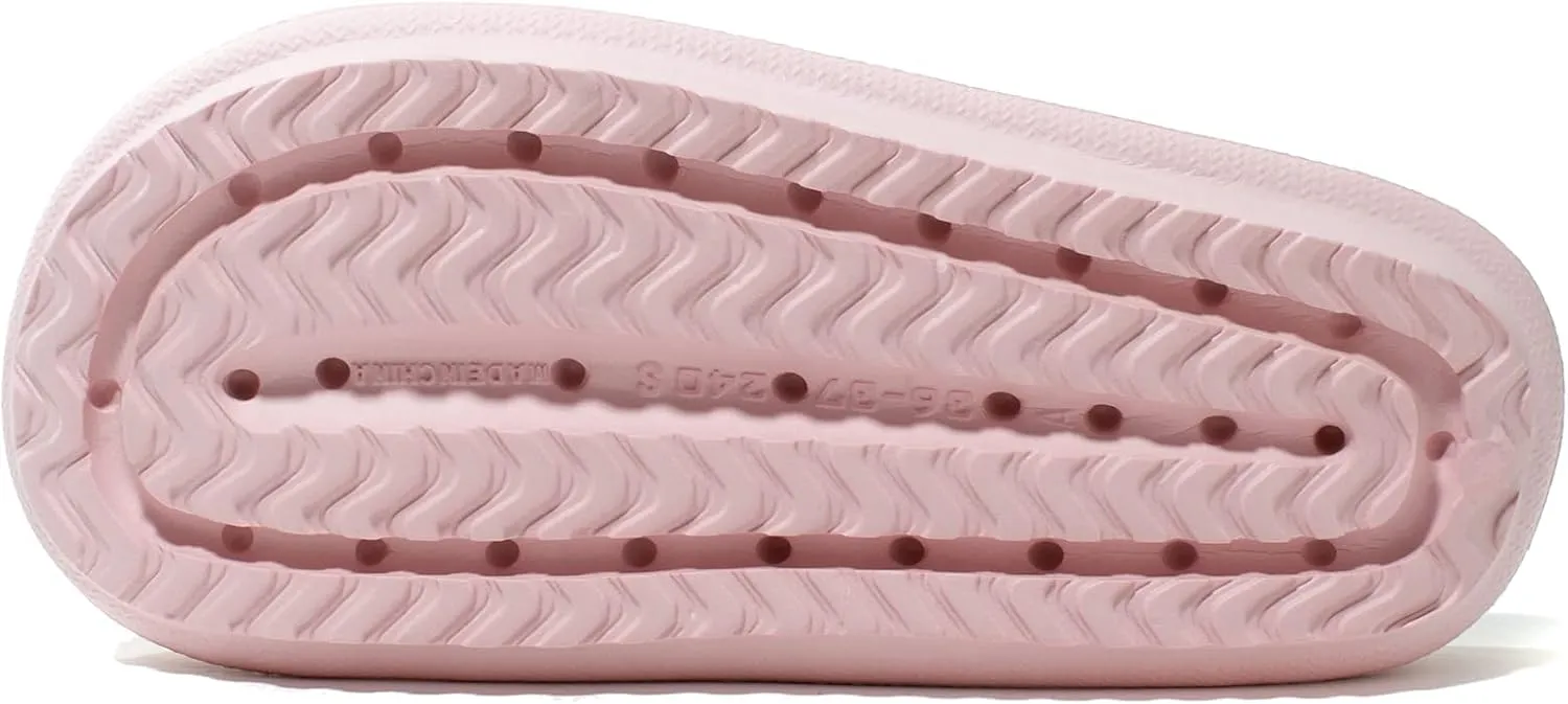 NewDenBer Cloud Slides Slippers for Women and Men Soft Cushioned Thick Sole Shower Bathroom Indoor Outdoor House Slide Sandals