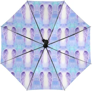 Nugier Auto Open/Close Folding Umbrella, Automatic UV Sun Parasol UV Protection, Strong Travel Rain Umbrella