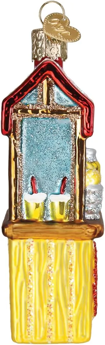 Old World Christmas Lemonade Stand Glass Blown Ornament for Christmas Tree