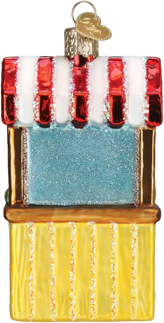 Old World Christmas Lemonade Stand Glass Blown Ornament for Christmas Tree