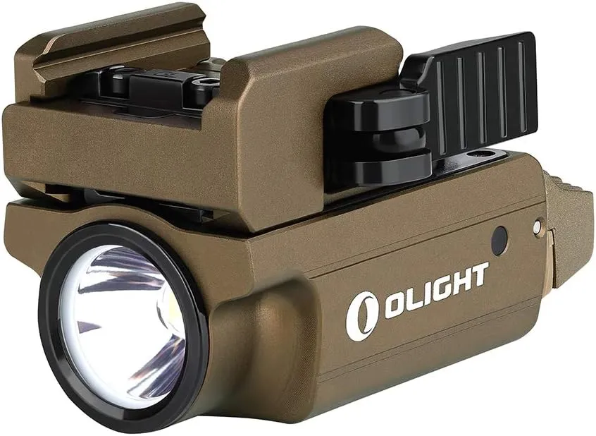 OLIGHT PL-Mini 2 Valkyrie 600 Lumens Magnetic USB Rechargeable Compact Weaponlight with Adjustable Rail, High Performance CW LED Tactical Flashlight with Built-in Battery