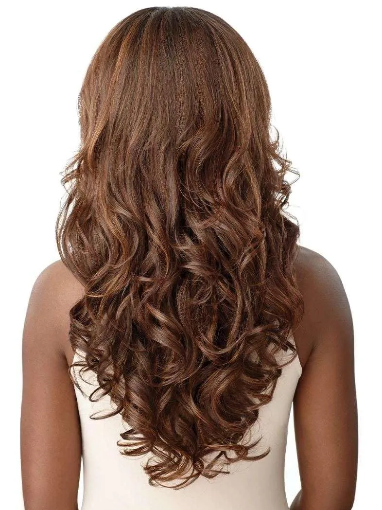 Outre Synthetic Quick Weave Half Wig - NEESHA H304 (Color:DR2/HNBRN)