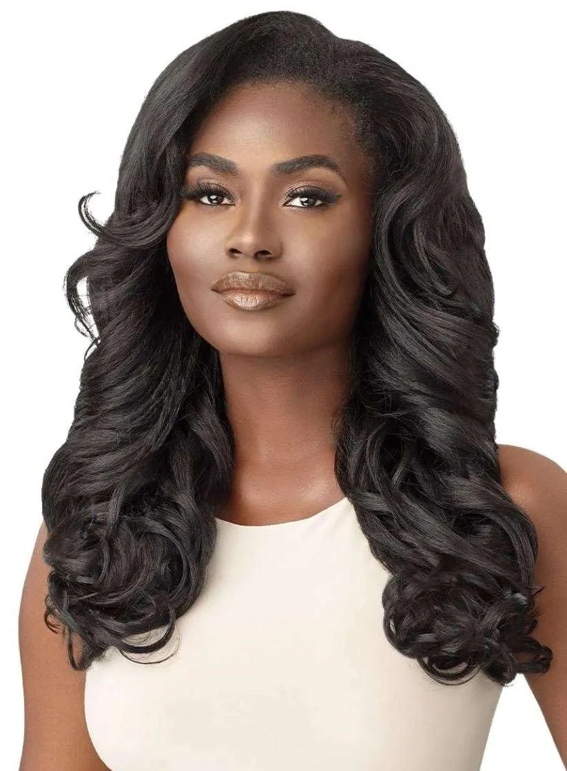 Outre Synthetic Quick Weave Half Wig - NEESHA H304 (Color:DR2/HNBRN)