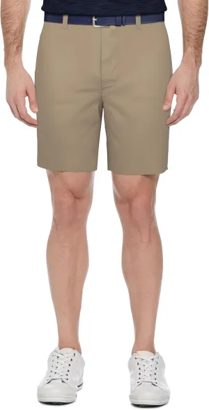 PGA TOUR Men's 8" Solid Performance Pull-on Golf Shorts with Stretch Waistband, Moisture-Wicking, Sun Protection