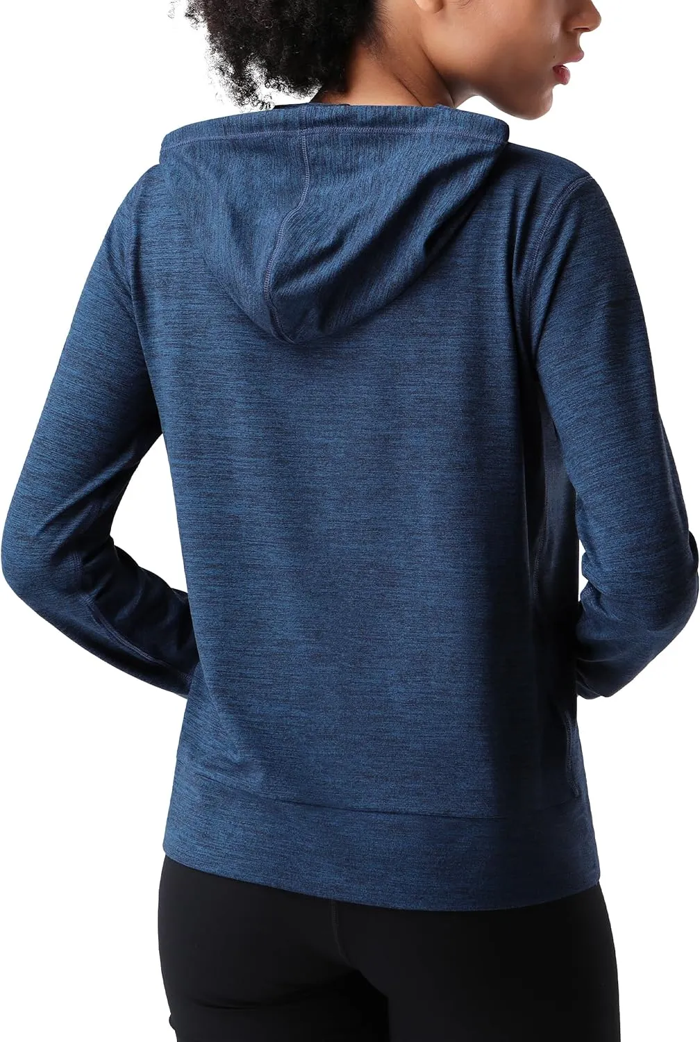 Pioneer Camp Women's Full Zip Up Workout Hoodie Soft Lightweight Hooded Sweatshirts Sweat Jacket Athletic Gym Yoga Casual