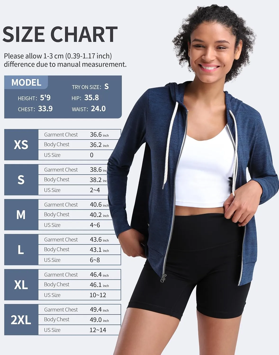 Pioneer Camp Women's Full Zip Up Workout Hoodie Soft Lightweight Hooded Sweatshirts Sweat Jacket Athletic Gym Yoga Casual