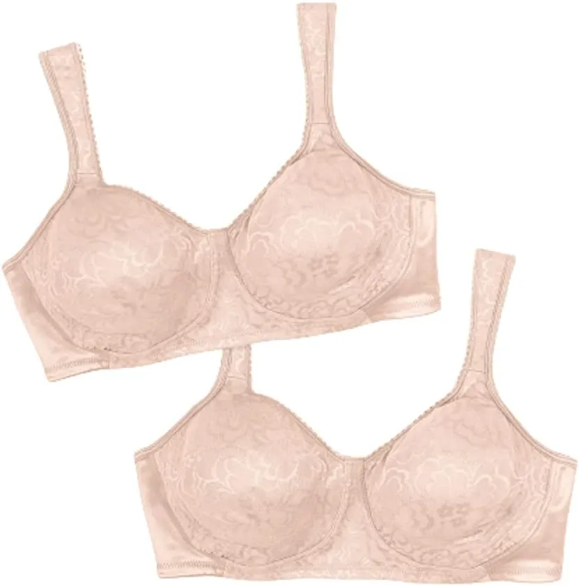 Playtex Women's Wireless Bra, 18 Hour Plus-Size Bras Available, Ultimate Lift, Moisture-Wicking, Single or 2-Pack
