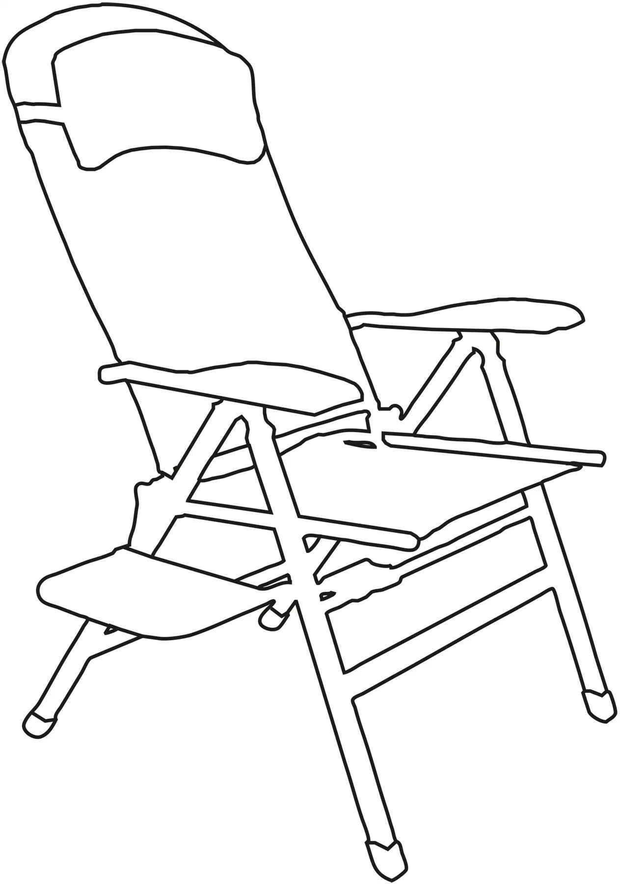 Quest Ragley Pro Comfort Camping Caravan Chair with Side Table