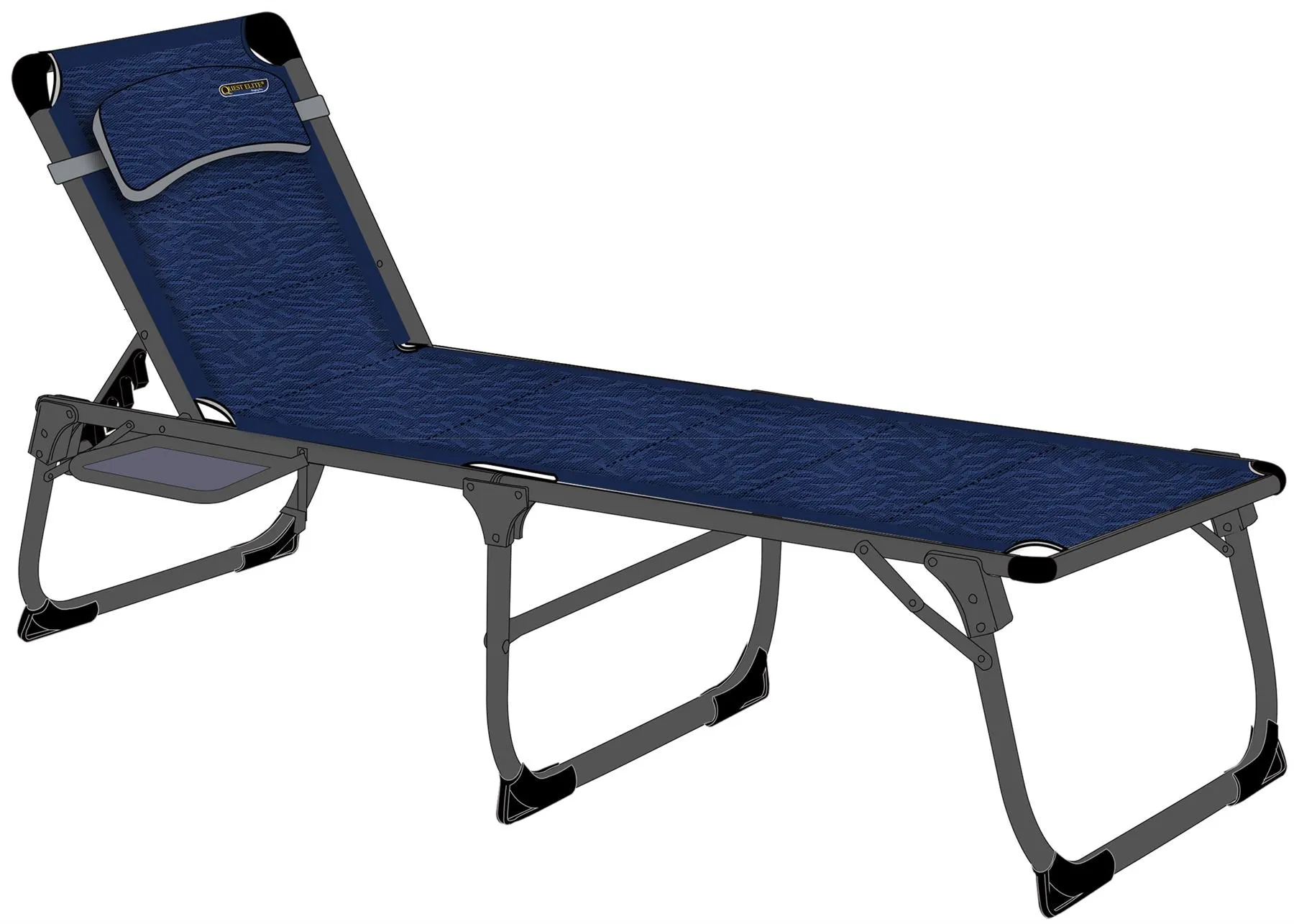 Quest Ragley Pro Lounge bed with side table