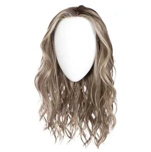 Raquel Welch Selfie Mode Wig with Long Wavy Layers, Memory Cap lll and Lace Front, Average Cap Size, RL119 Silver And Smoke
