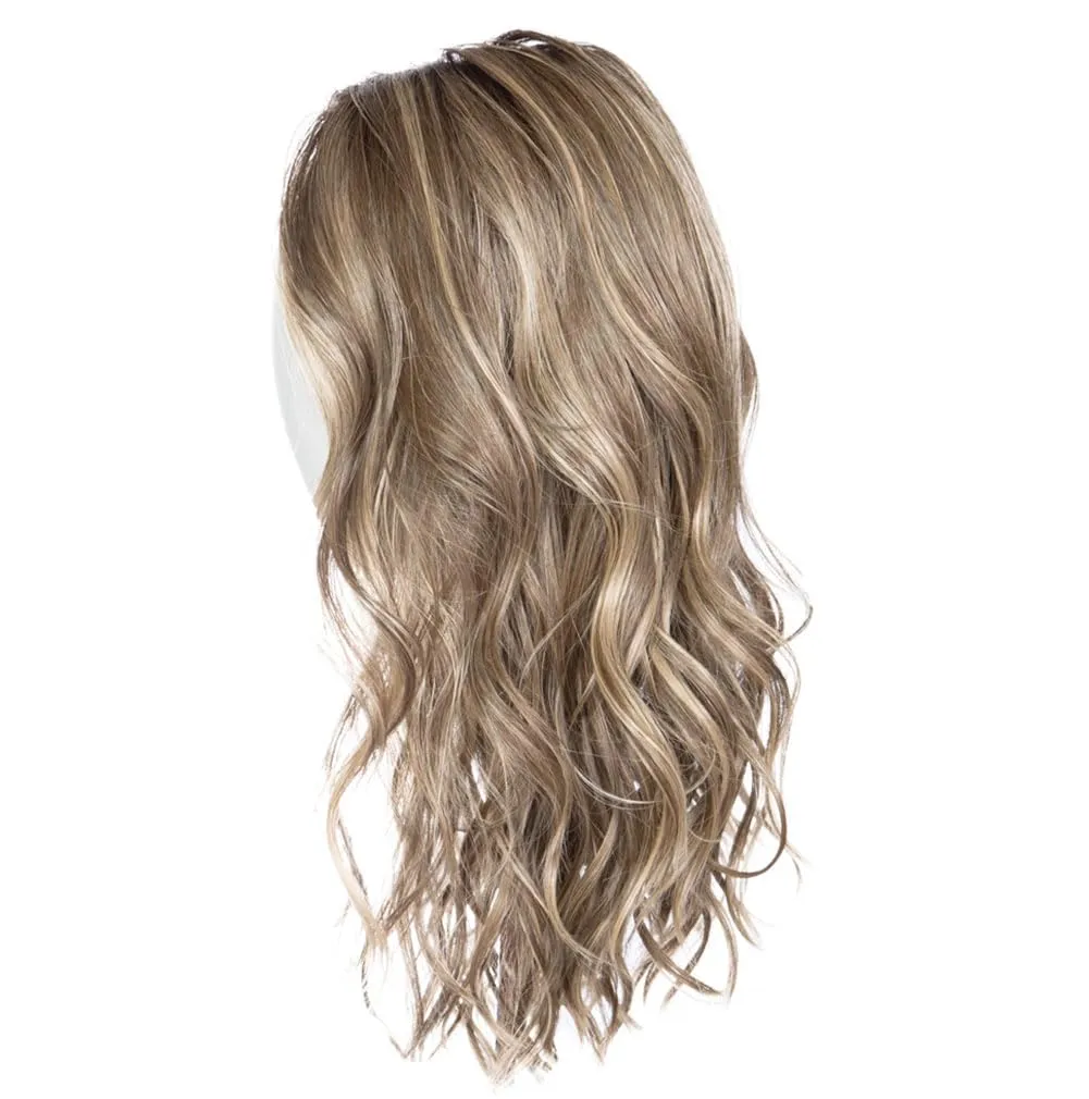 Raquel Welch Selfie Mode Wig with Long Wavy Layers, Memory Cap lll and Lace Front, Average Cap Size, RL119 Silver And Smoke