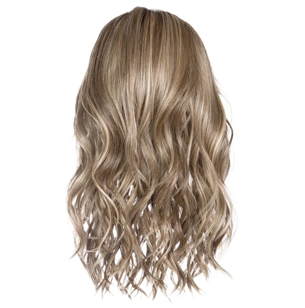Raquel Welch Selfie Mode Wig with Long Wavy Layers, Memory Cap lll and Lace Front, Average Cap Size, RL119 Silver And Smoke