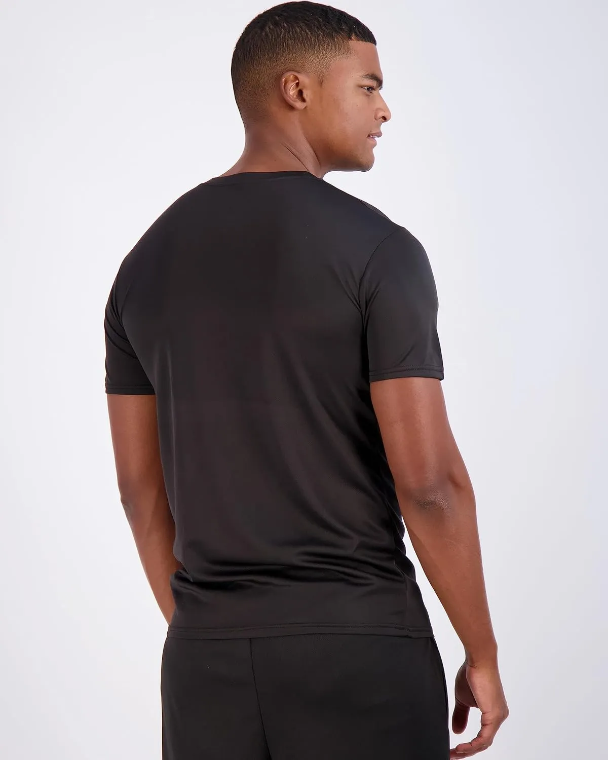 Real Essentials 5 Pack Men’s Active Quick Dry Mesh Crew Neck T Shirts | Athletic Short Sleeve Tee (Available in Big & Tall)