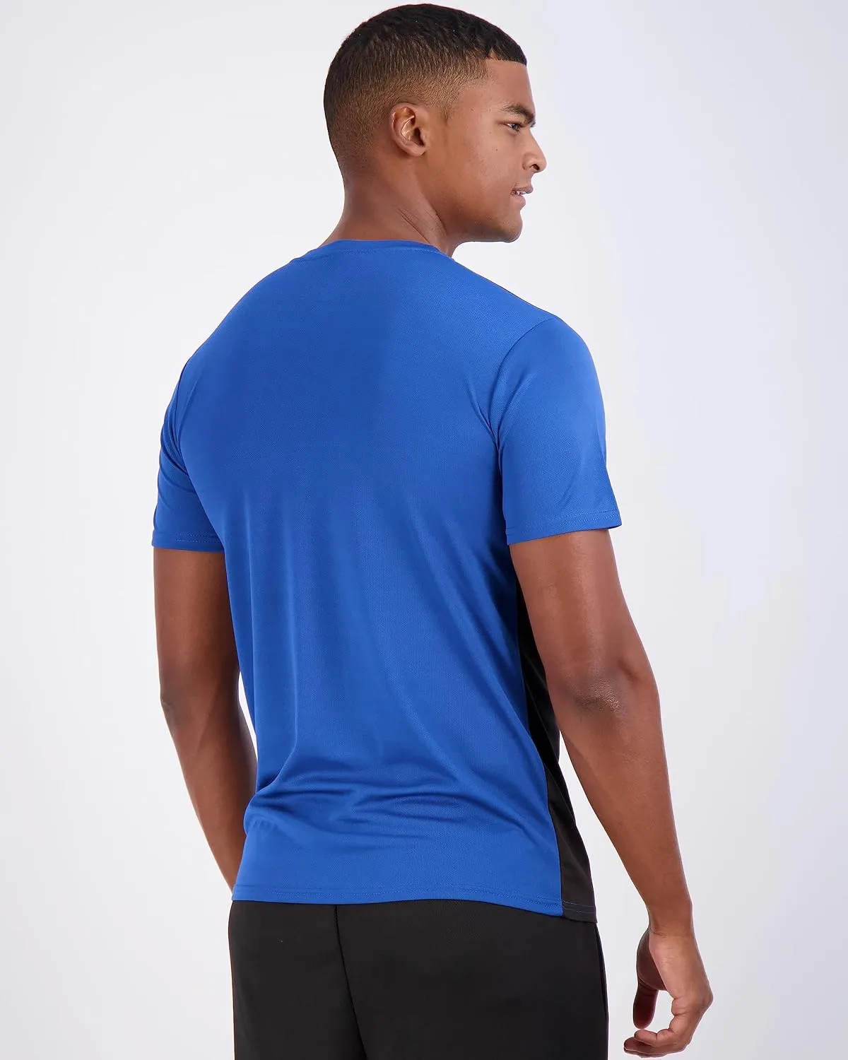 Real Essentials 5 Pack Men’s Active Quick Dry Mesh Crew Neck T Shirts | Athletic Short Sleeve Tee (Available in Big & Tall)