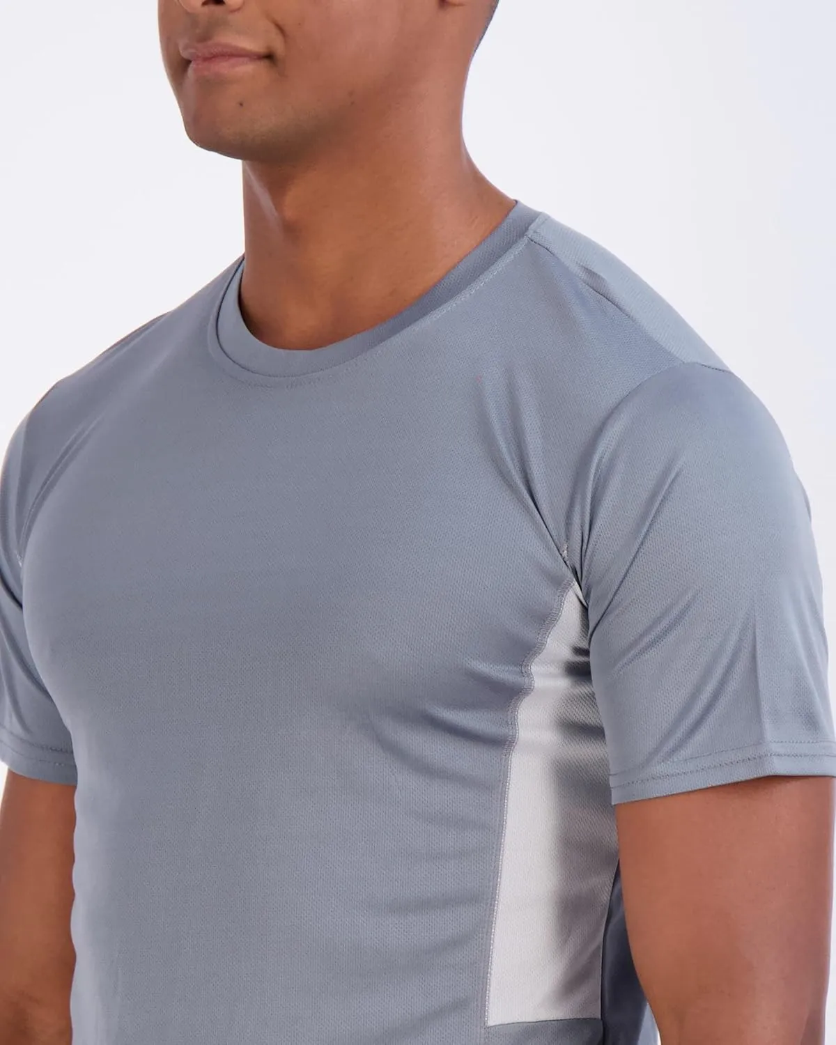 Real Essentials 5 Pack Men’s Active Quick Dry Mesh Crew Neck T Shirts | Athletic Short Sleeve Tee (Available in Big & Tall)