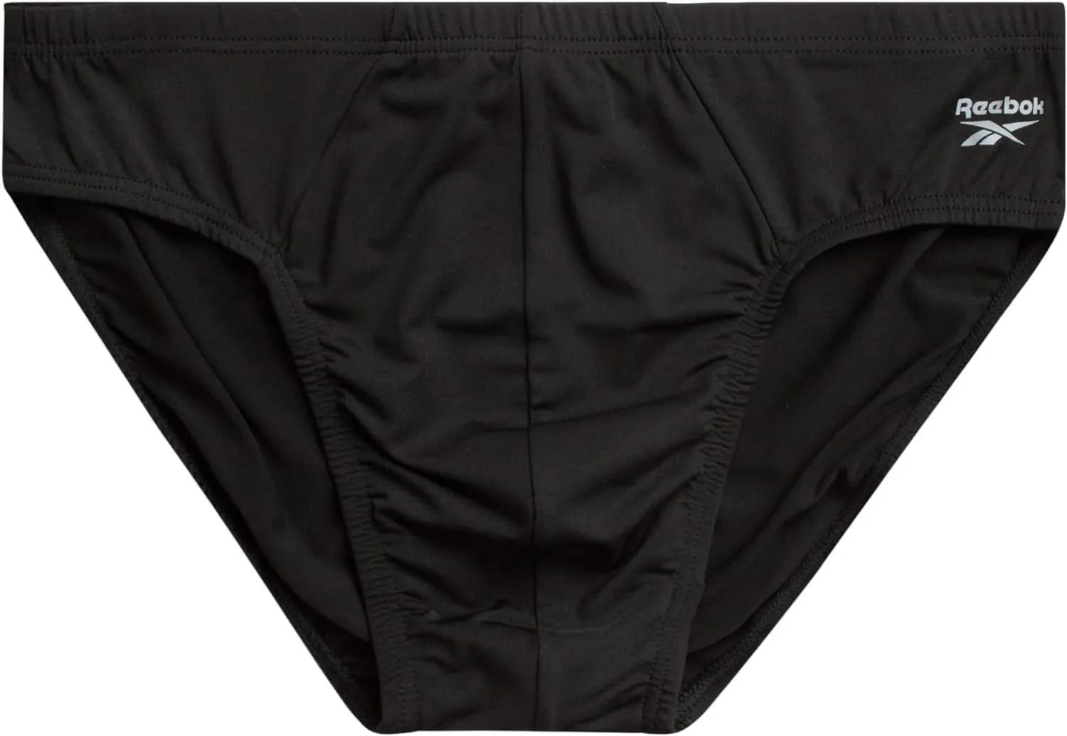 Reebok Men's Briefs - 5 Pack Quick Dry Low Rise Performance Underwear Briefs - Soft Stretch Athletic Men's Bikini Briefs S-XL