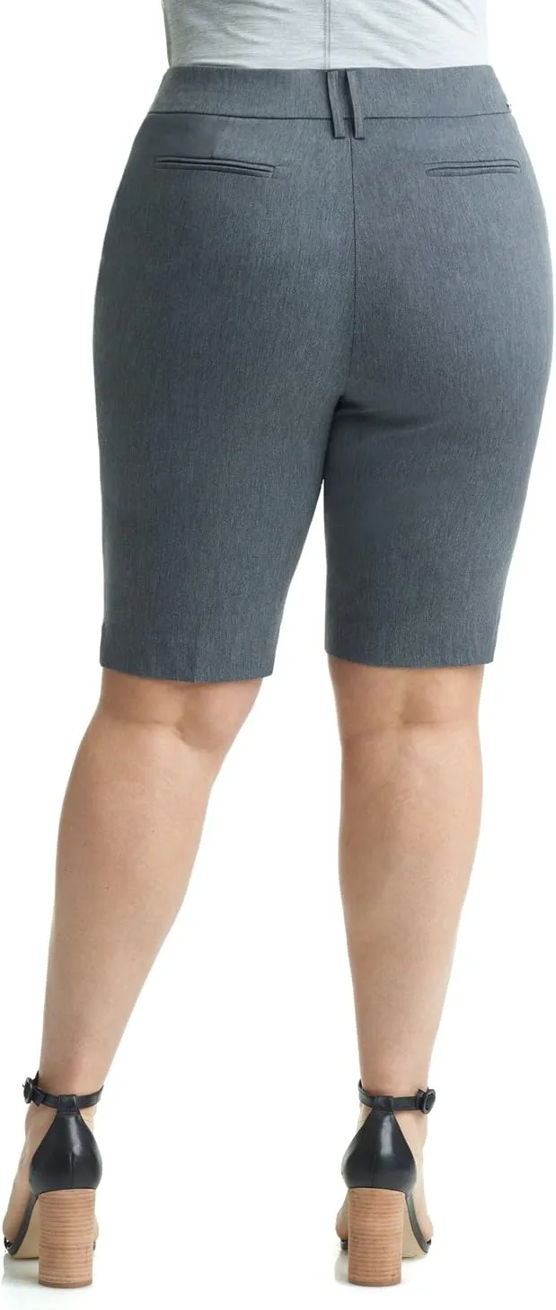 Rekucci Curvy Woman Ease into Comfort Plus Size Modern City Short