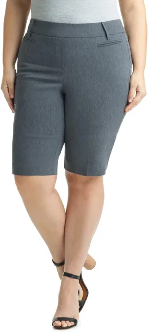 Rekucci Curvy Woman Ease into Comfort Plus Size Modern City Short