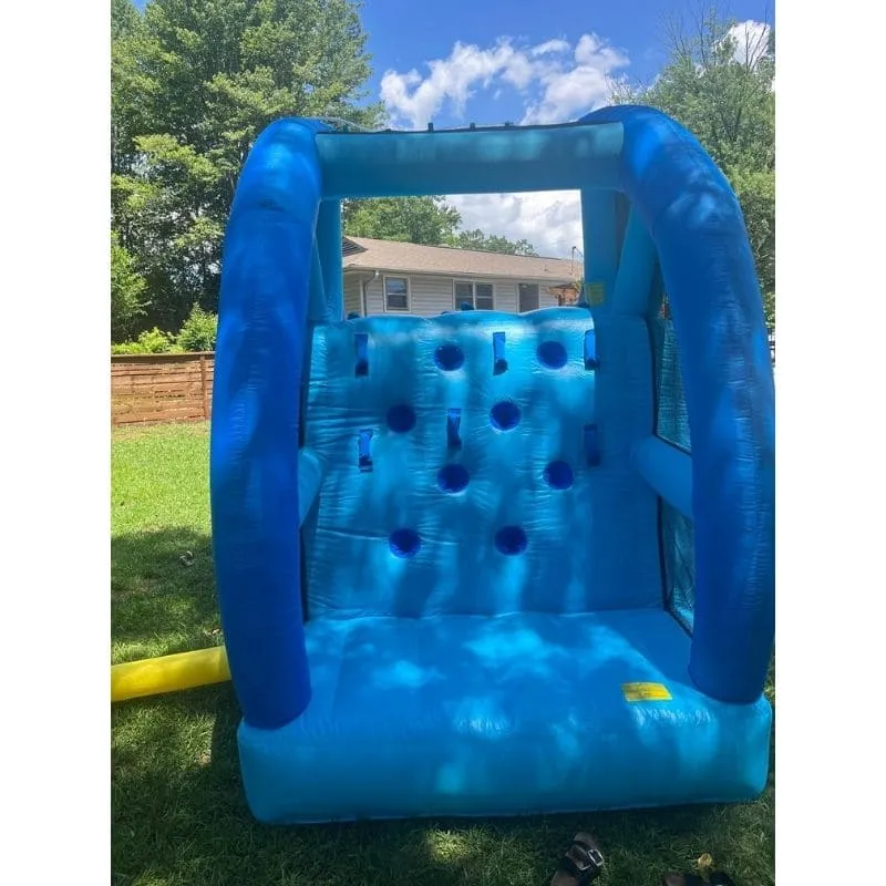 Residential Double Water Slide in Blue