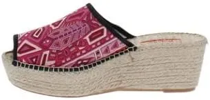 Respoke, Isabel Printed Wedge Heel Espadrille Sandals, Pink, Size 5 (35)
