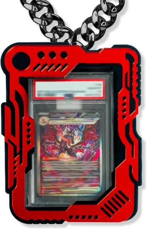 RetroDex Card Slab Display Chain Compatible with (PSA, CGC, Beckett, TAG) Standard Sized Slabs - UV Protected Acrylic