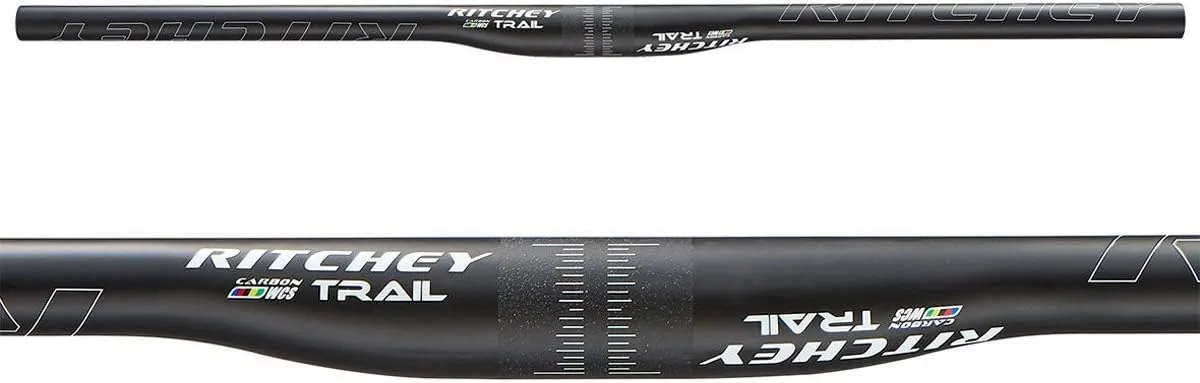 Ritchey 170814-01 31.8mm W: 740mm Rise:  /- 5mm WCS Carbon Trail Flat Riser bar Clamp Handlebar