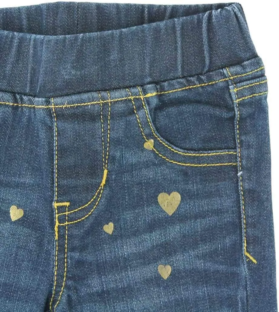 RuffleButts® Girls Stretchy Denim Skinny Jean Jeggings