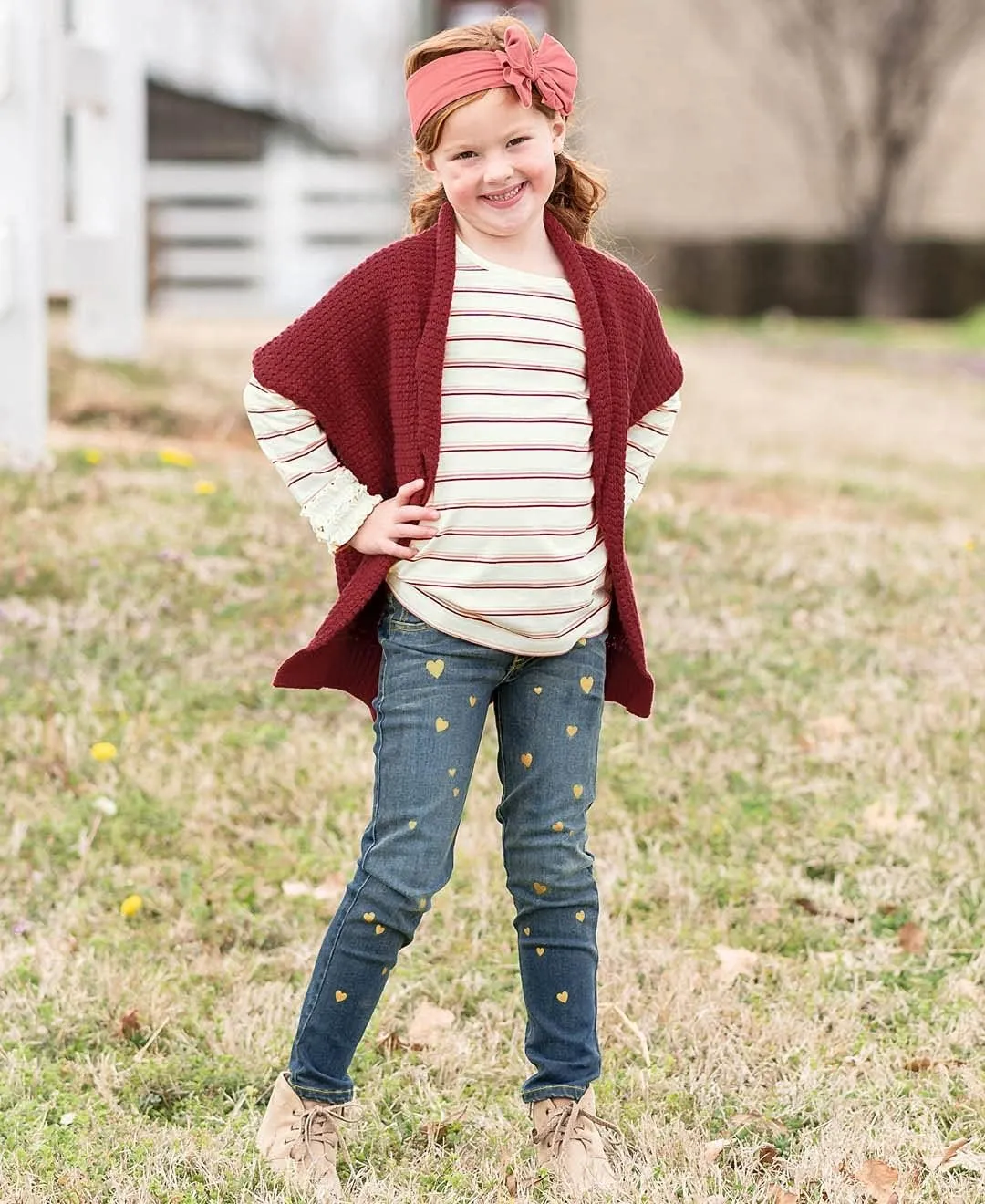 RuffleButts® Girls Stretchy Denim Skinny Jean Jeggings