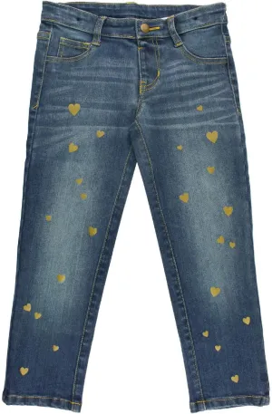 RuffleButts® Girls Stretchy Denim Skinny Jean Jeggings
