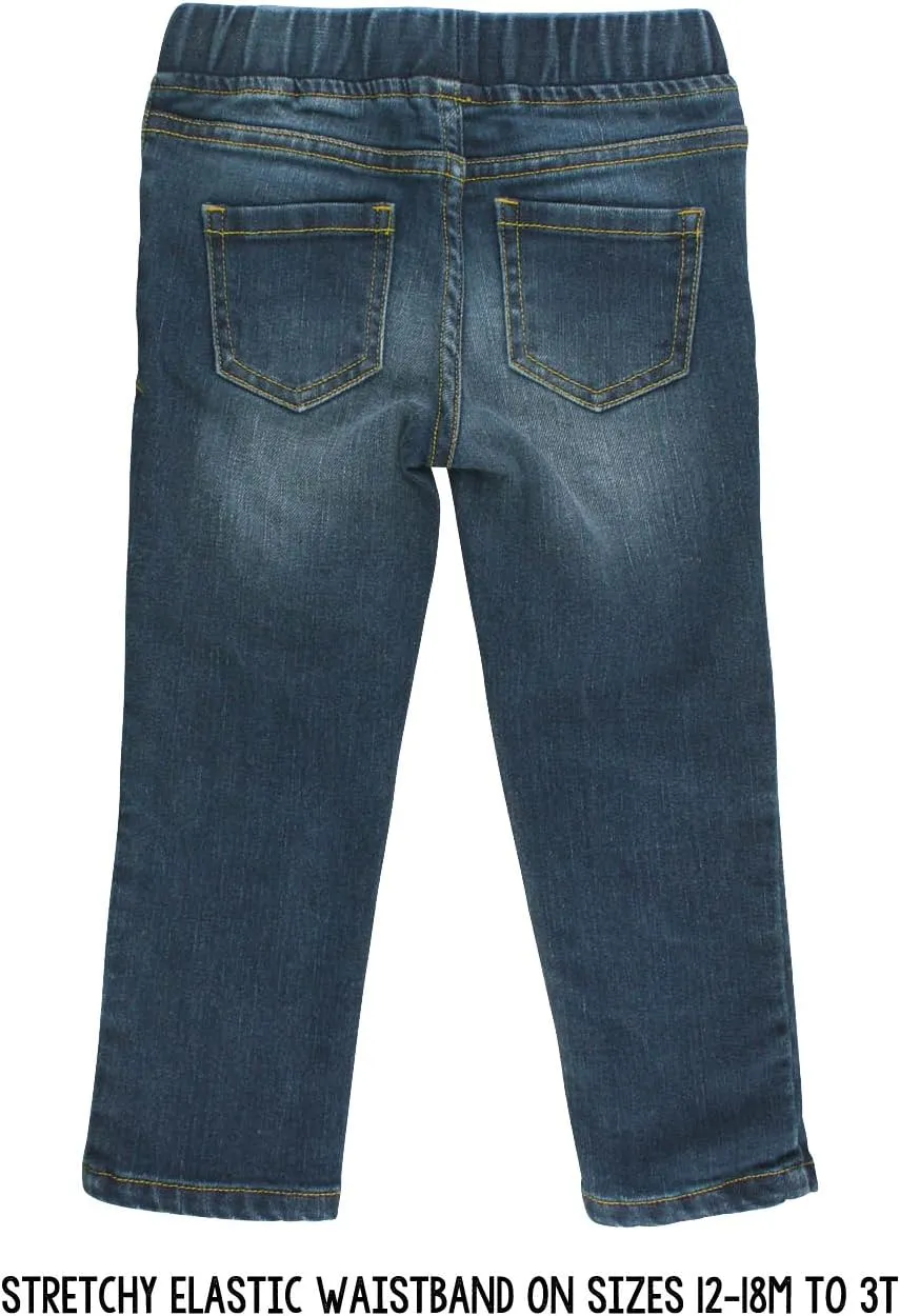 RuffleButts® Girls Stretchy Denim Skinny Jean Jeggings