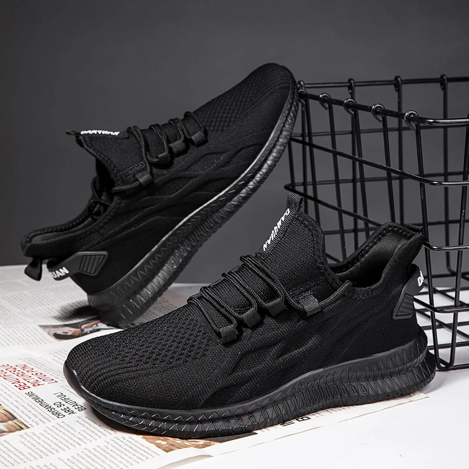 Running Shoes for Men Tennis Mens Sneakers Gym Workout Lightweight Walking Casual Athletic Slip On Shoes
