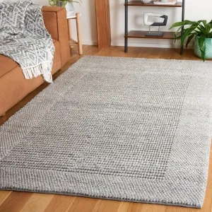 SAFAVIEH Natura Collection Area Rug - 5' x 8', Grey, Handmade Boho Farmhouse Wool, Ideal for The Living Room, Bedroom, Dining Room (NAT130F-5)