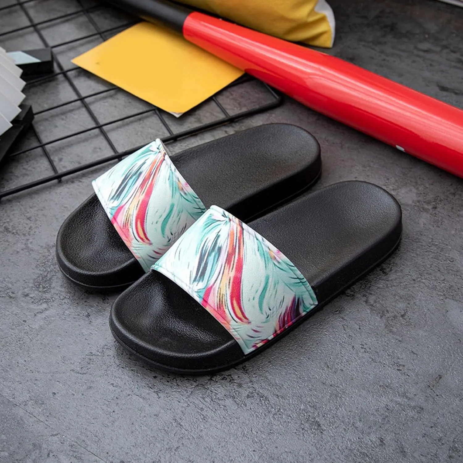 Sandals Women Dressy Summer Fashion Floral Pattern Men And Women Indoor Home Bathing Outside Wear Home Versatile One