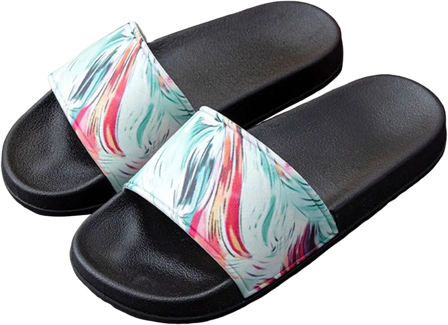 Sandals Women Dressy Summer Fashion Floral Pattern Men And Women Indoor Home Bathing Outside Wear Home Versatile One
