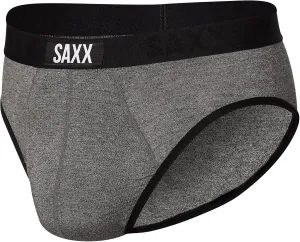 SAXX Underwear Co. Men's Underwear with Pouch Ultra Super Soft Brief Fly, Salt & Pepper, XX-Large