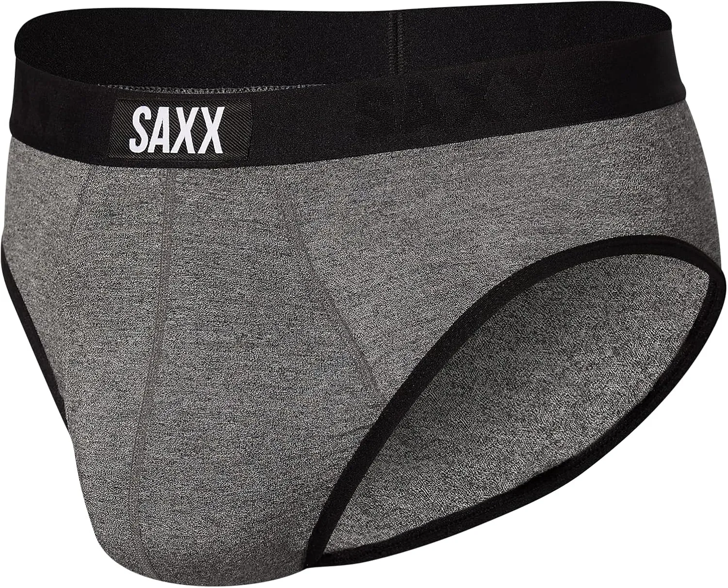 SAXX Underwear Co. Men's Underwear with Pouch Ultra Super Soft Brief Fly, Salt & Pepper, XX-Large