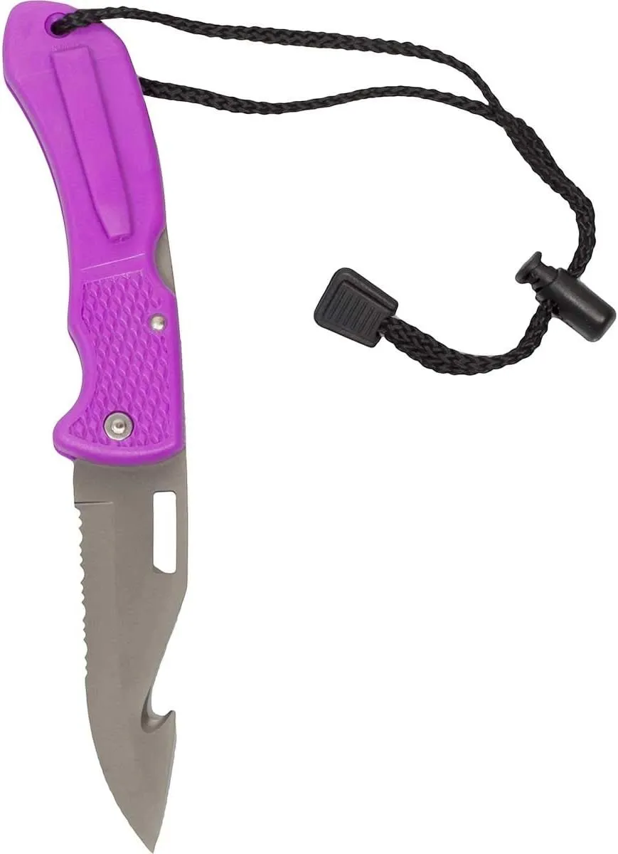 Scuba Titanium Folding Knife - Green