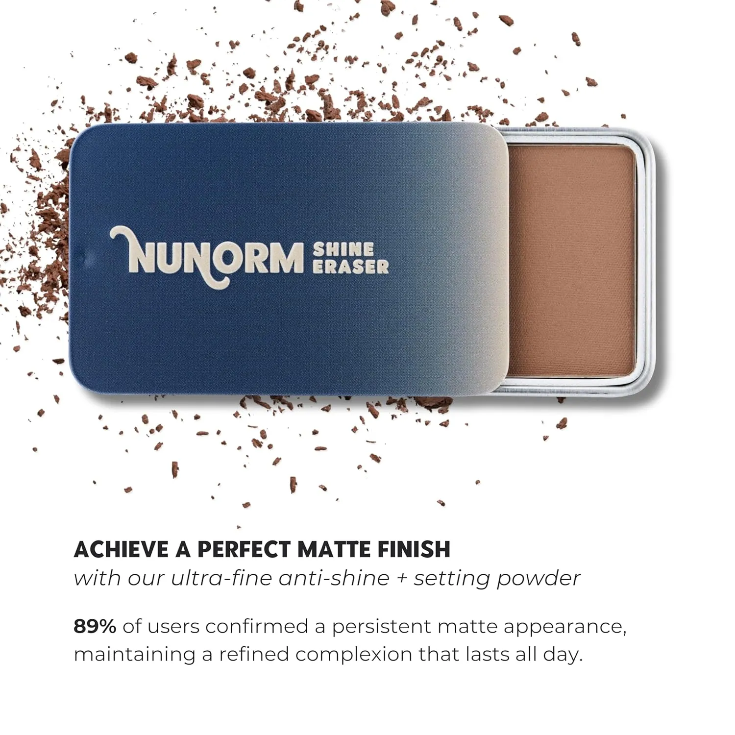 Shine Eraser | Absorbs Oil   Minimizes Pores | Premium Mattifying Formula for Men’s Skin | 3 Shades | High-Performance Ingredients | Made In USA | Cruelty-Free   Vegan | 100% Recyclable Tin