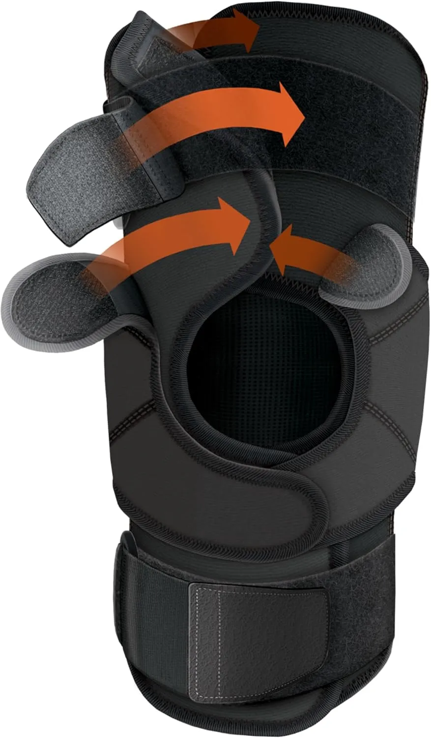 Shock Doctor Knee Brace Wrap, Knee Support for Patella Issues, Injury Recovery, Compression Support for Medial & Lateral Knee Stability, Single